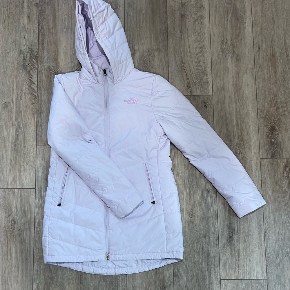 North Face Women's Light Purple Hooded Jacket